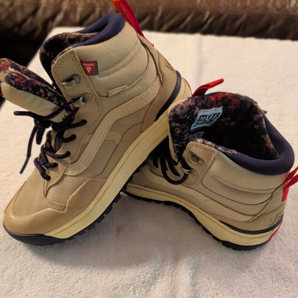 Vans UltraRange Exo Hi MTE-2 Waterproof Hiking Boots Beige Mens Size 7